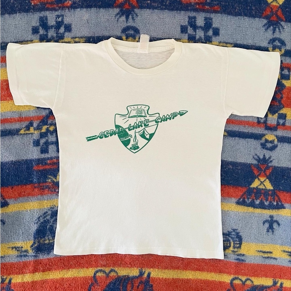 1950s-1960s vintage Cedar Lake Camp t-shirt!